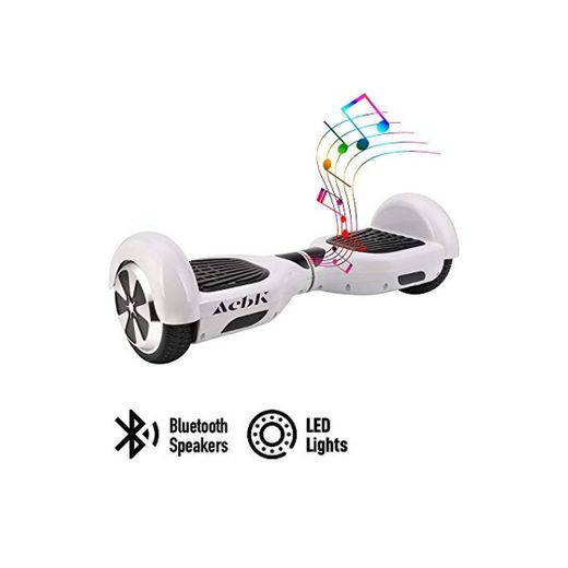 ACBK - Patinete Eléctrico Hover Autoequilibrio con Ruedas de 6.5" (Altavoces Bluetooth