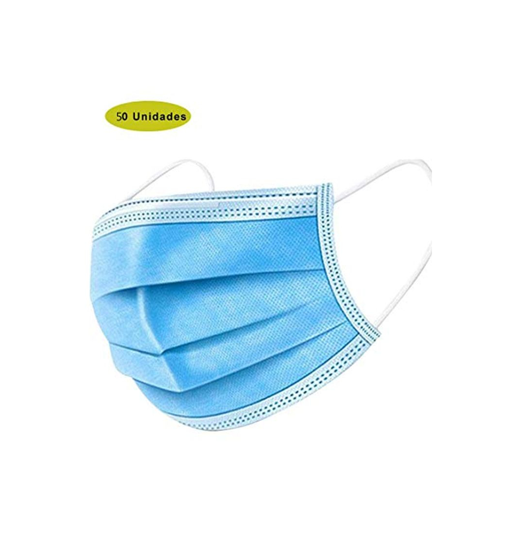 Products Disposable Three Layer Spray cloth Respirator face m***as***k blue