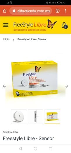 Freestyle Libre - Sensor Medición de Glucosa sin agujas