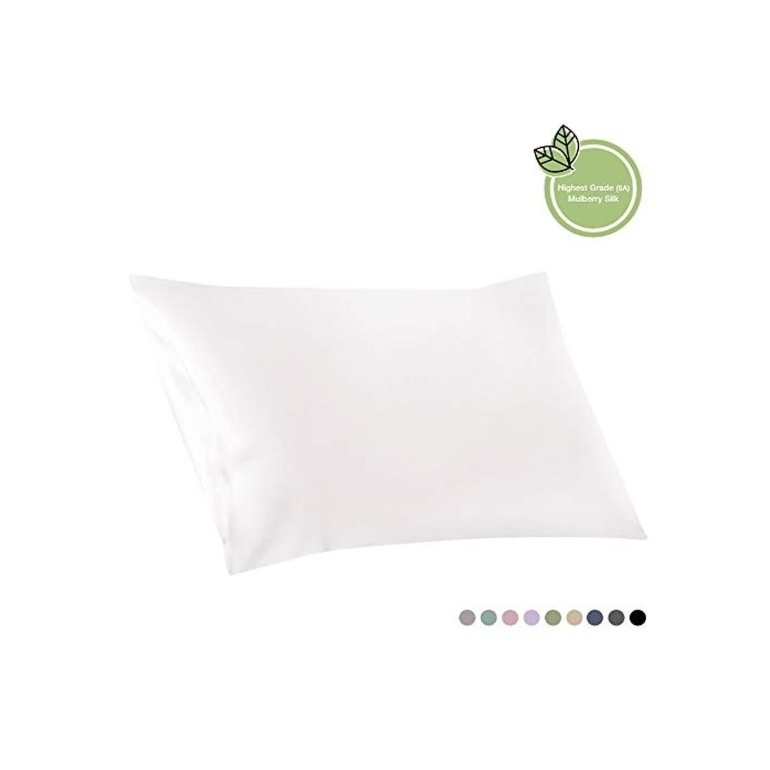 Moda ElleSilk 100% Seda Funda de Almohada