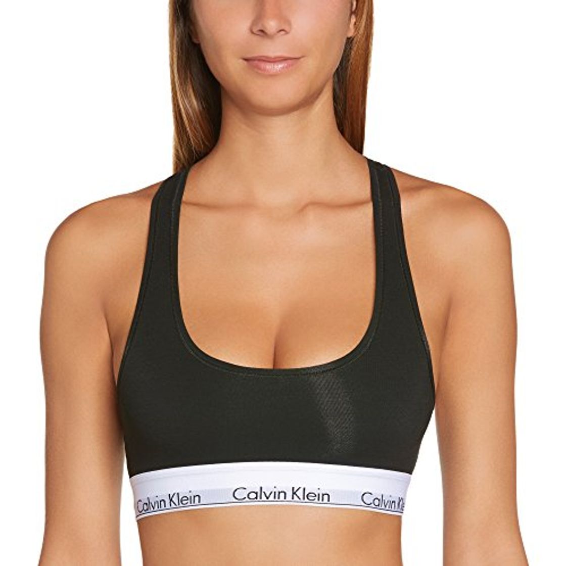 Social Calvin Klein 0000F3785E, Sujetador para Mujer, Negro