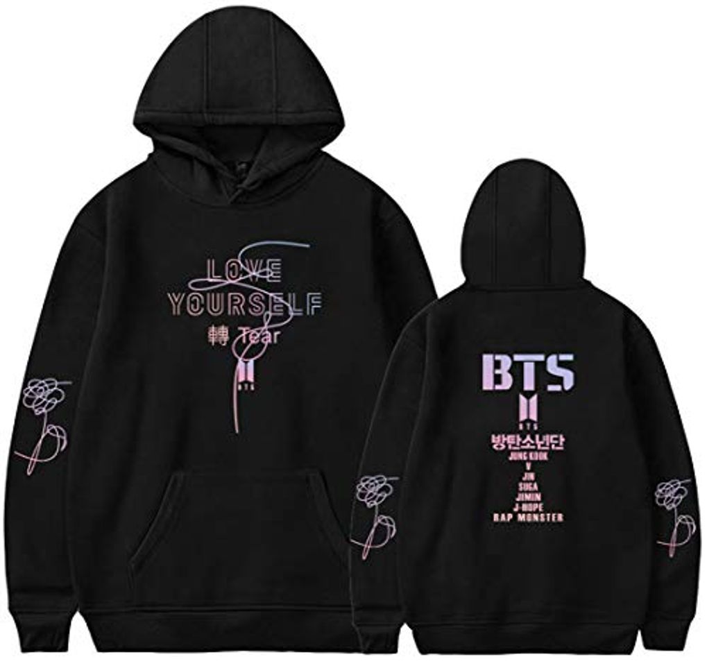 Social EUDOLAH BTS Bangtan Boys Tema Coreano Otoño Floral Forrado Mujer/Chica Sudadera con