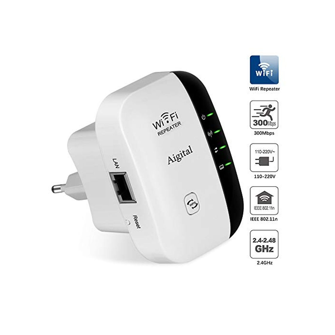 Producto Amplificador WiFi Repetidor Extensor de Red Punto de Acceso 2.4GHz IEEE802.11 B