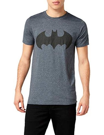 DC Comics Camiseta Manga Corta Mono Batman Gris Oscuro M