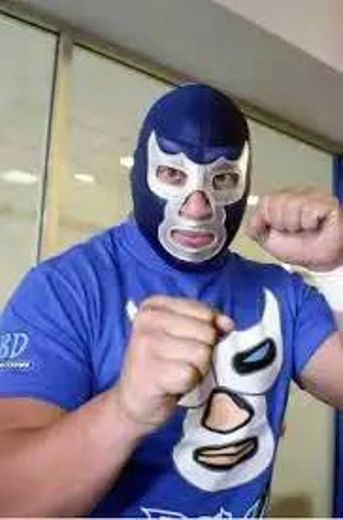 Luchador Blue Comic Wrestling Ape Gorilla Enmascarado Mascaras Monkey Wrestler Superhero Mistico Demon Mexican AAA Kemonito Libre Mask Mil Santo Lucha Spanish Shocker Cmll ta