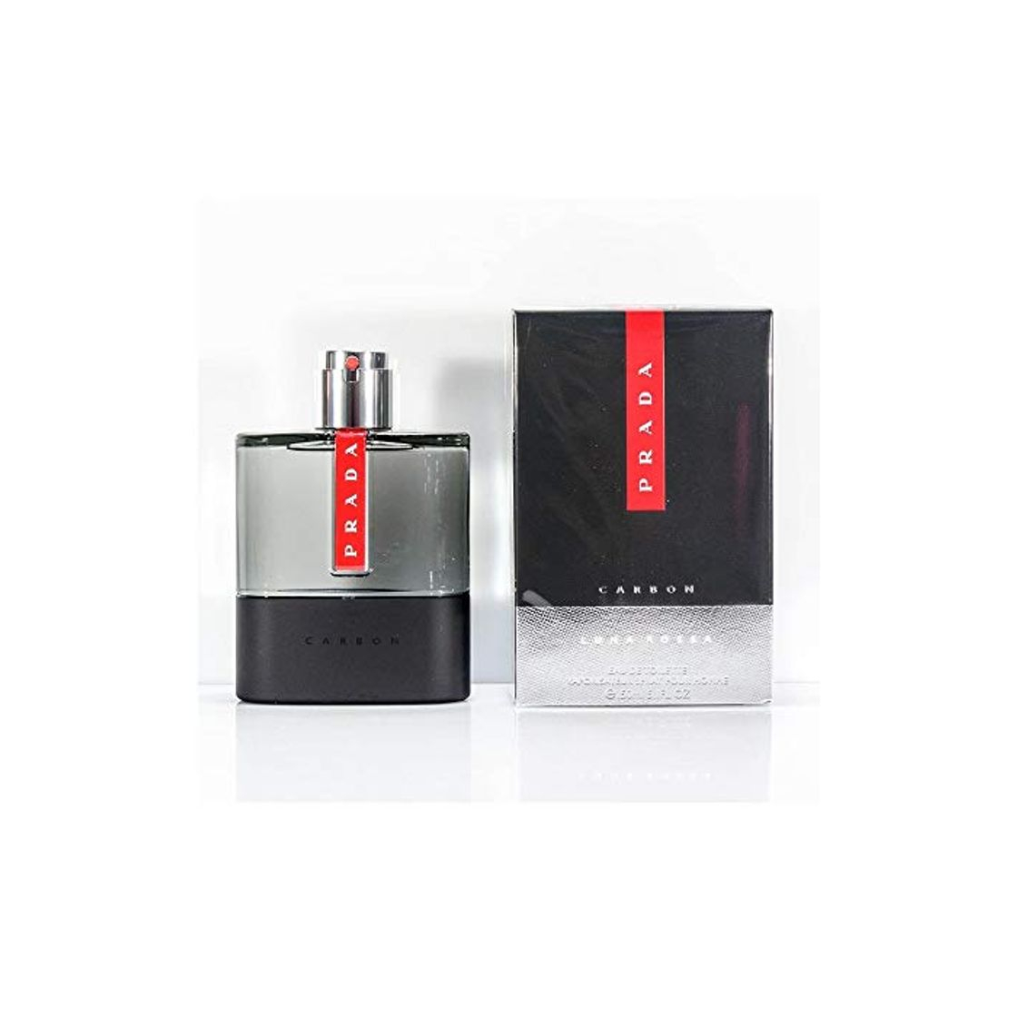 Belleza Prada Luna Rossa Carbon Eau de Toilette Spray para Hombres- 150 ml