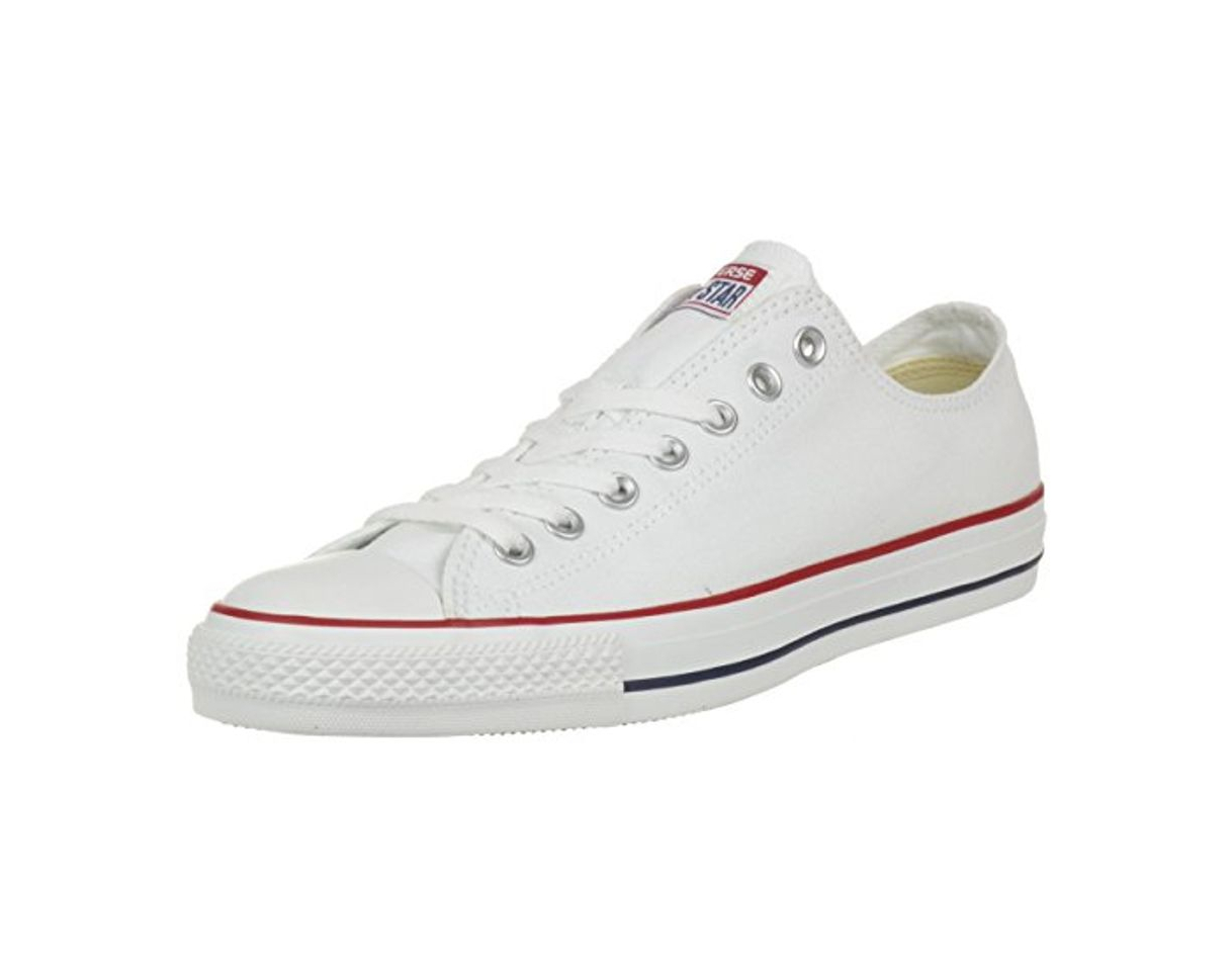 Social Converse Chuck Taylor All Star Ox, Zapatillas de Lona, Unisex, Blanco
