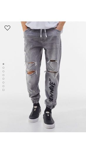 Jeans jogger print rotos - Hombre | Bershka