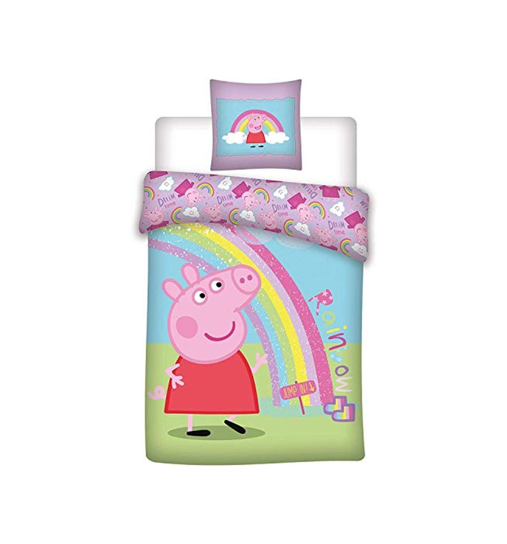 Product AYMAX S.P.R.L Peppa Pig - Juego de Cama Infantil