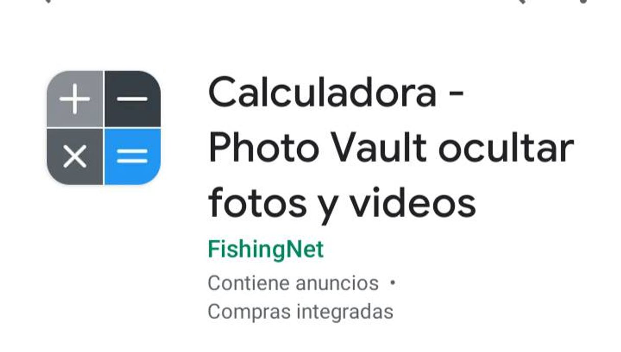 Social Calculadora - ocultar fotos y videos prohibidos. 