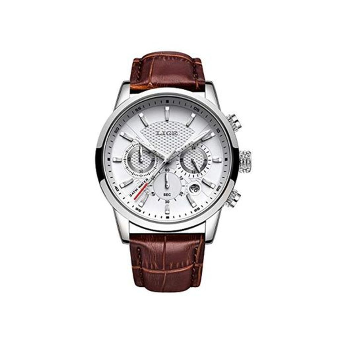 Social Relojes Hombre LIGE Reloj Hombre Elegante Cuarzo Prueba Agua Relojes Moda Cuero Clásico Cinturones Relojes Deportivo Hombres…