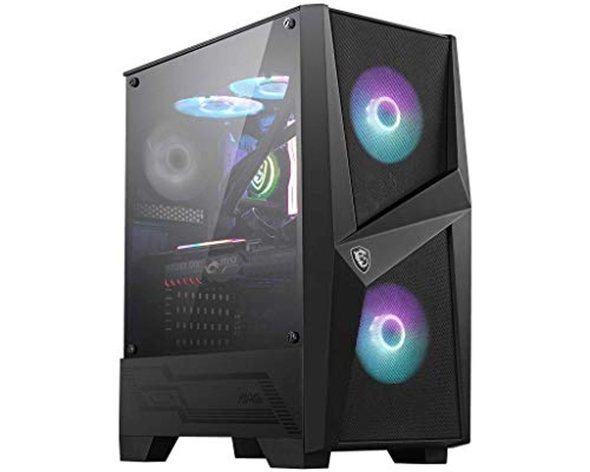 Places MSI MAG FORGE 100R Mid-Tower - Caja de PC Gaming (2 x