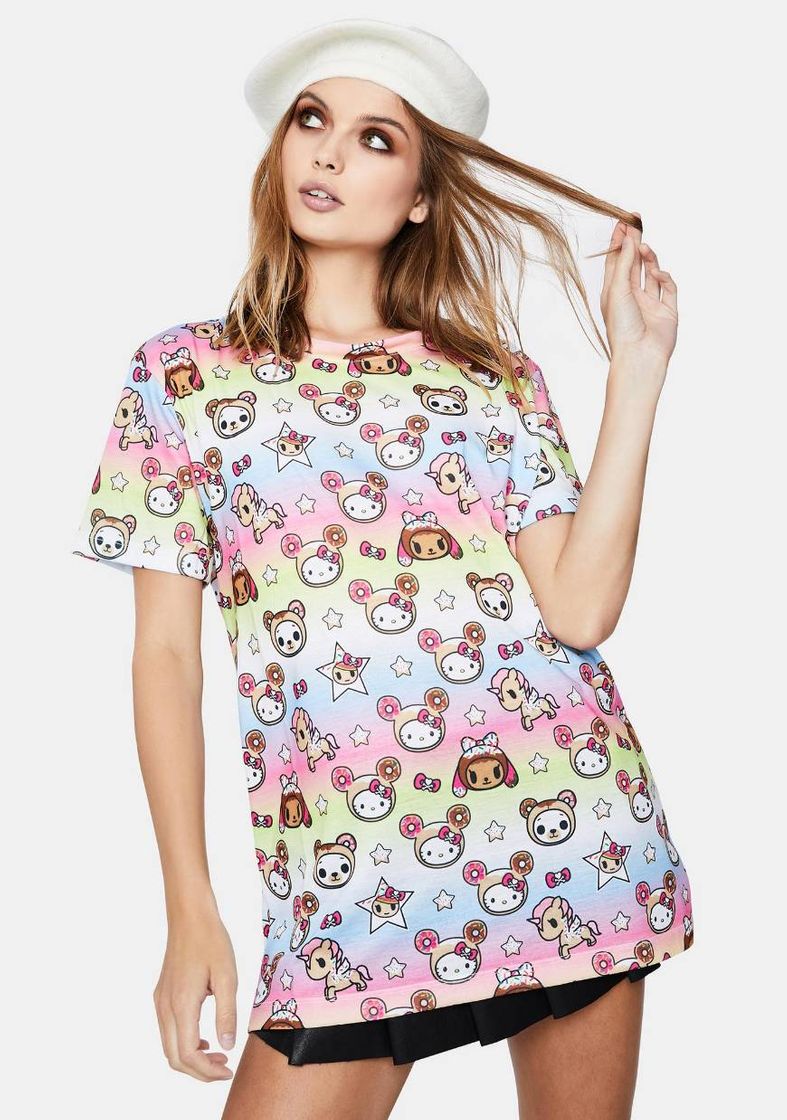 Moda Tokidoki X Hello Kitty Goes Donuts Graphic Tee