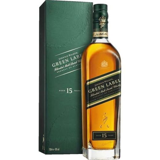 Whisky Escocês JOHNNIE WALKER Green Label Garrafa 750ml ...