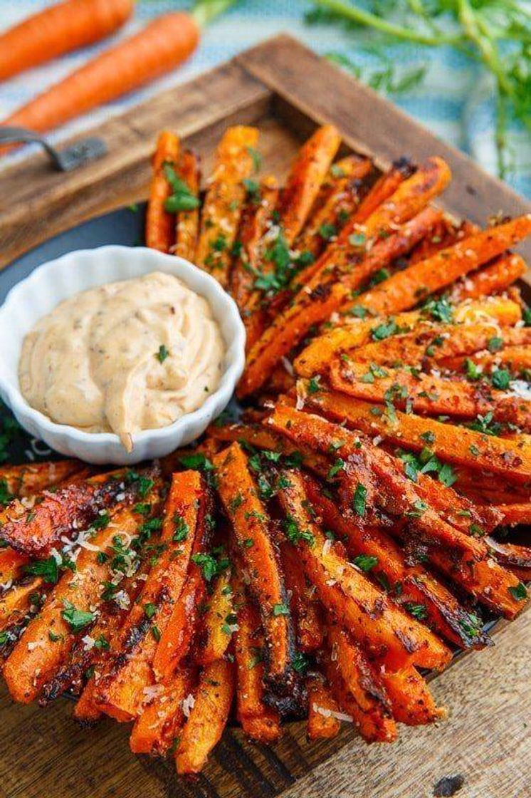 Fashion Parmesan Roasted Carrot Fries - Closet Cooking