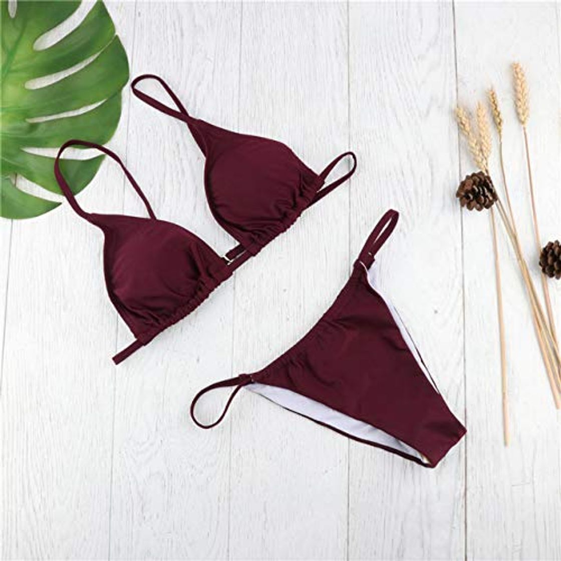 Moda Hirigin Tanga Bikini Mujeres Bequini Traje de baño Traje de baño de Verano Empujar hacia Arriba Traje de baño Acolchado Monokini Sexy Soporte Revender S