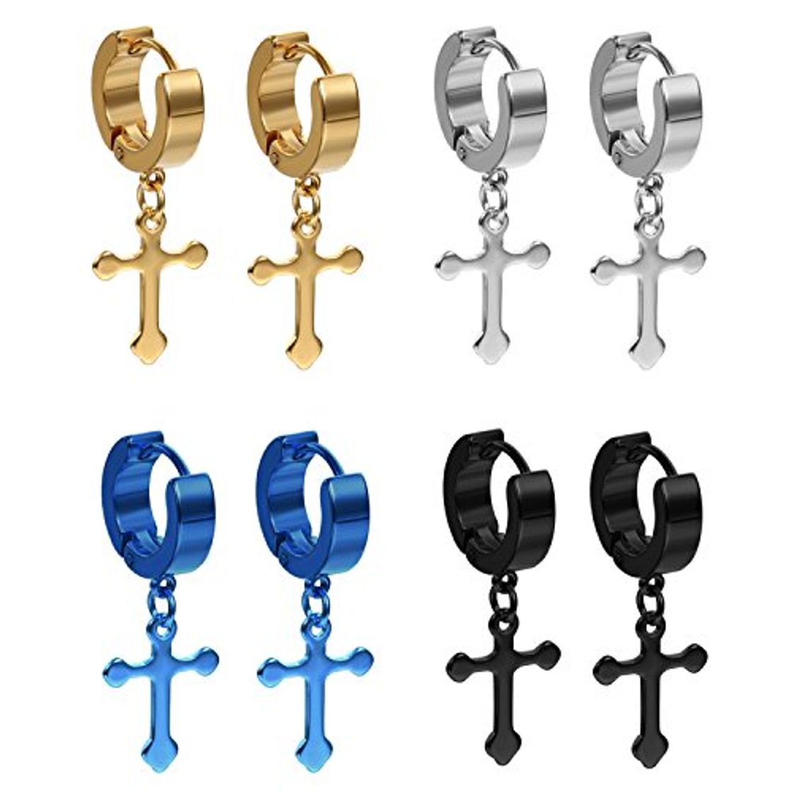 Flongo Pendientes de cruz