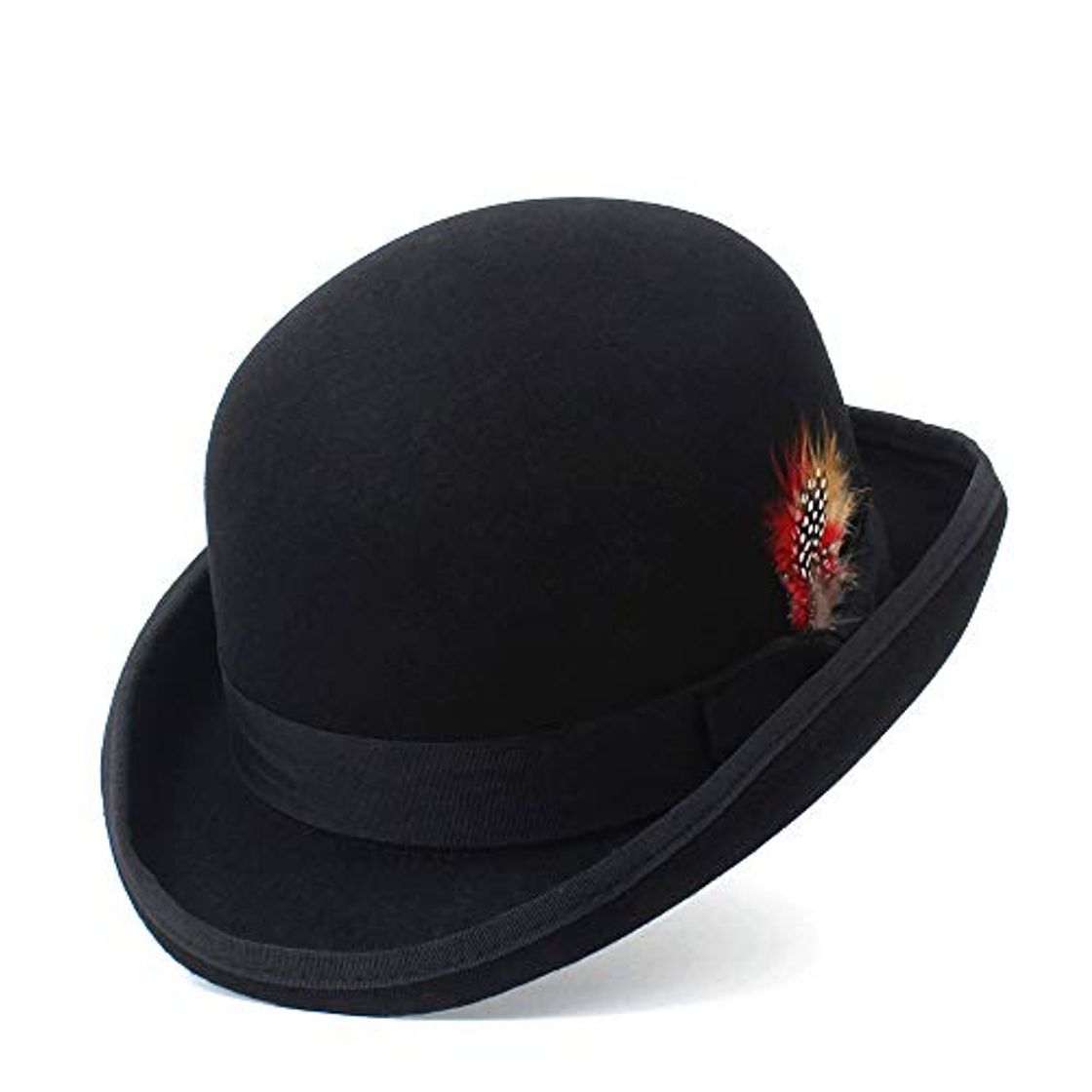 Moda Moda de Invierno Lana Fedora Bowler Hat Trilby Sombreros para Hombre Lana