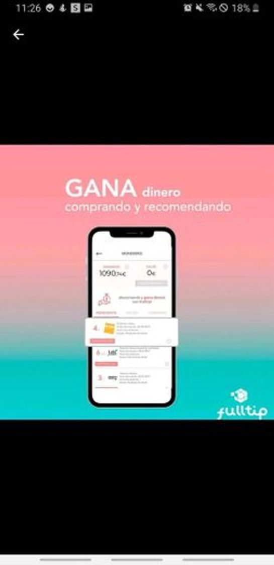 App Fulltip: Gana dinero a full con tus compras