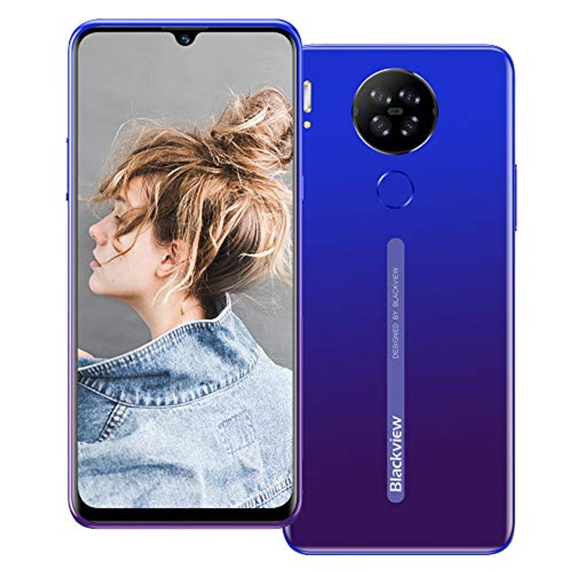 Products Blackview A80 4G Móviles 2020, Android 10 Smartphone Libres Face ID, 6,21