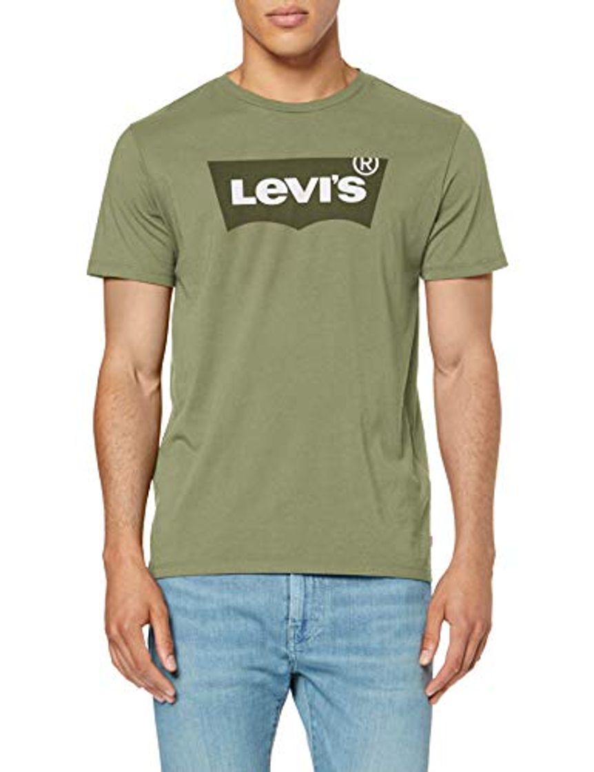 Levi's Housemark Graphic tee Camiseta, Verde (Hm Ssnl Emb Al