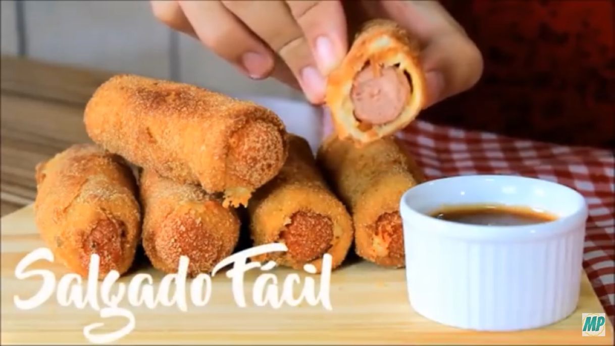 Moda Salgado de salsicha feito com pão de forma