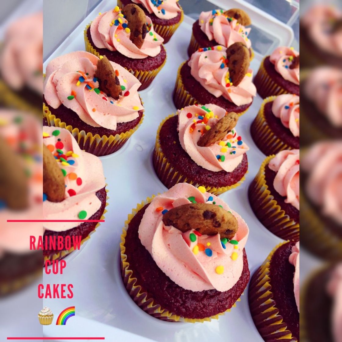 Fashion Rainbow cupcakes 