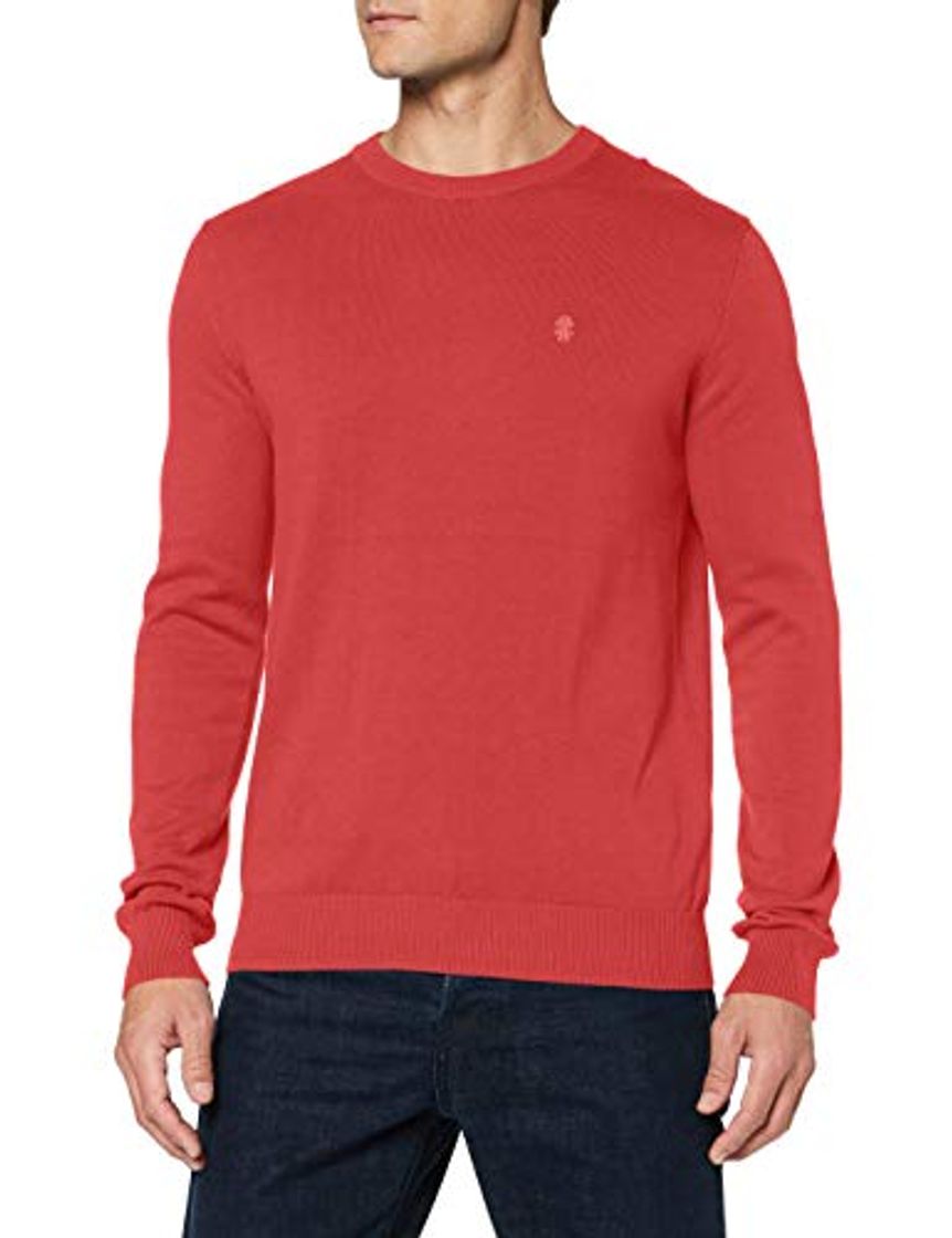 Fashion Izod 12GG Crew Neck Sweater Sudadera, Rojo