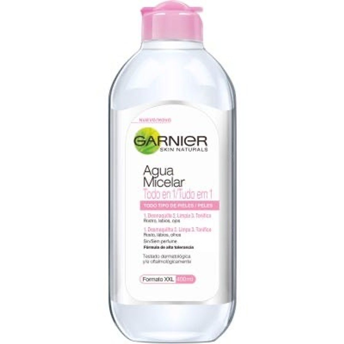 Moda Agua Micelar Todo-En 1 GARNIER Desmaquillante y limpiador ...