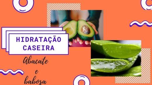 Hidratação caseira de babosa com abacate 