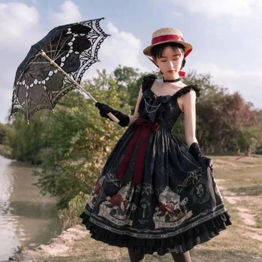 Vestido Gothic Lolita jaula