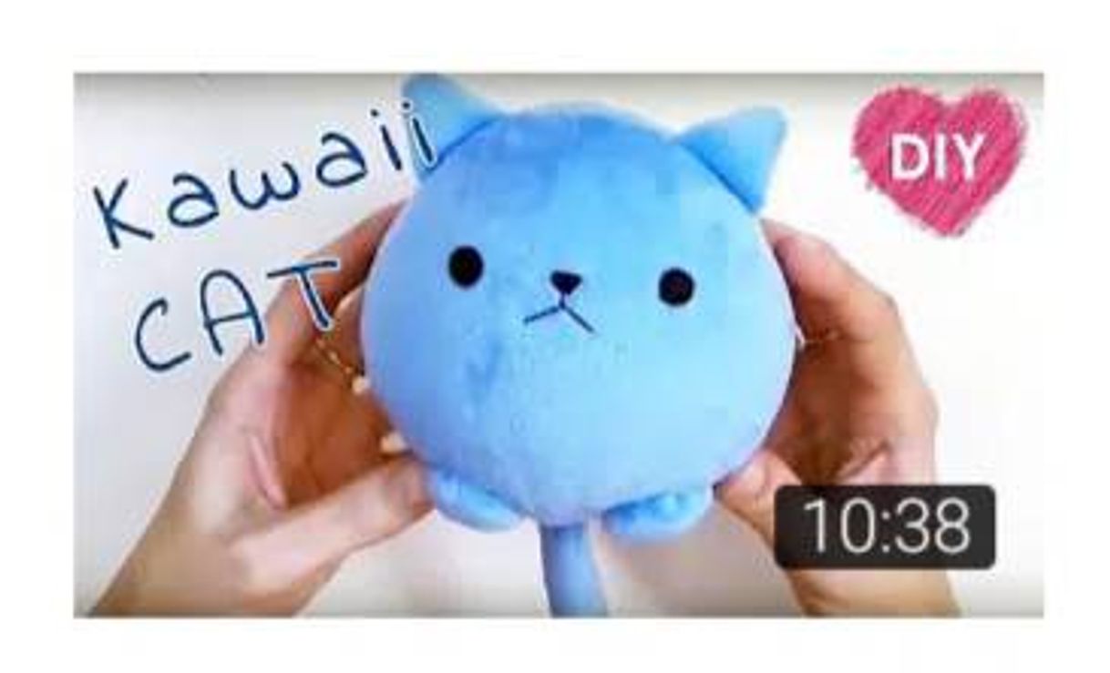 Fashion Kawaii plush cat . Easy tutorial - cute cat! - YouTube