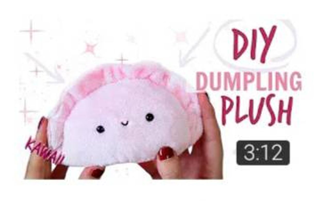 Fashion DIY KAWAII PLUSH - PINK DUMPLING - YouTube