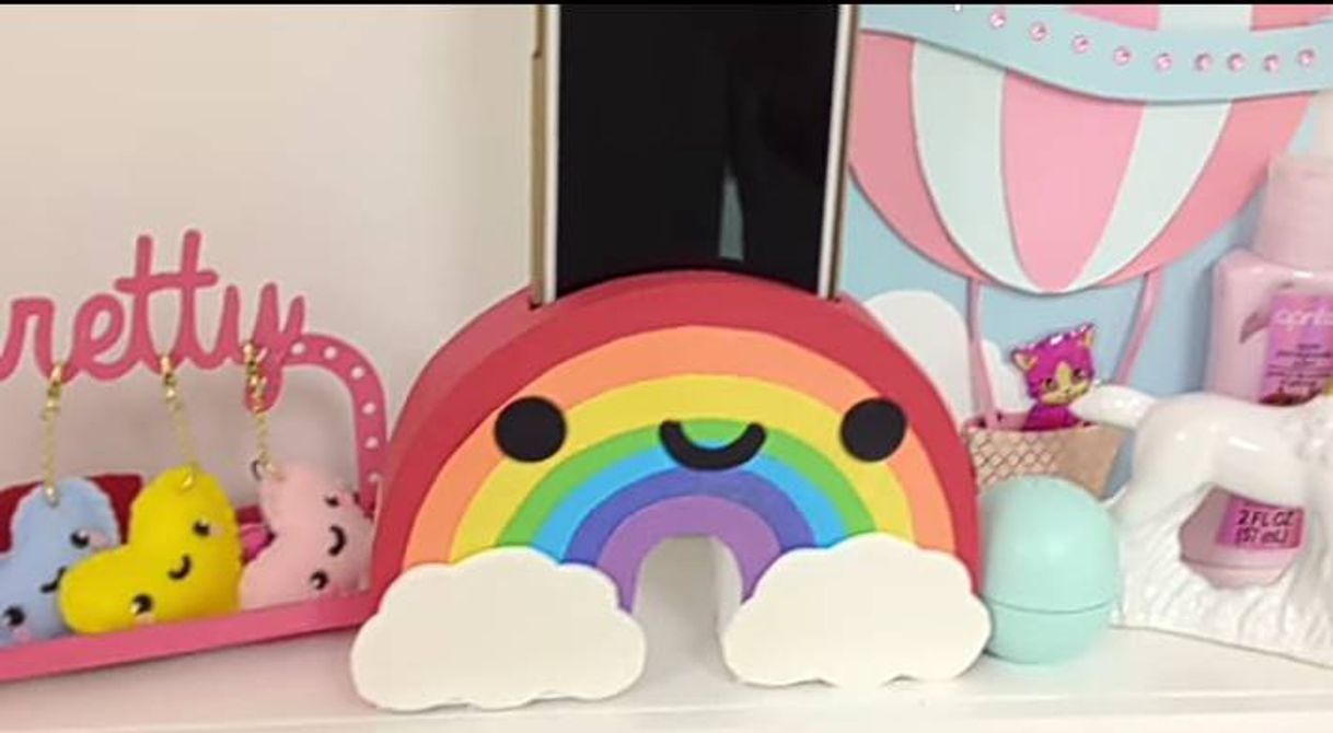 Social vídeo tutorial |Cómo hacer un soporte para móvil de arcoiris