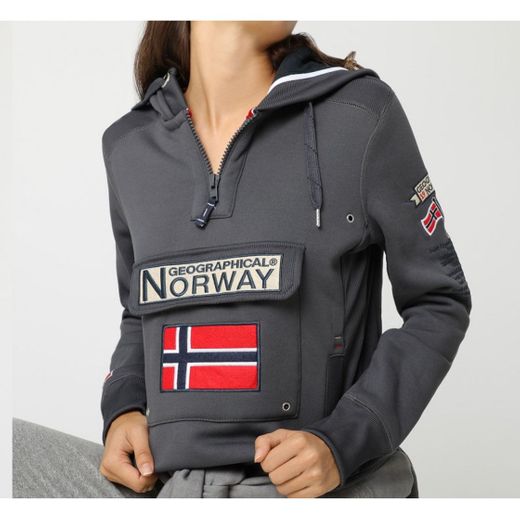 Geographical Norway Sudadera Mujer GYMCLASS B Gris Oscuro M
