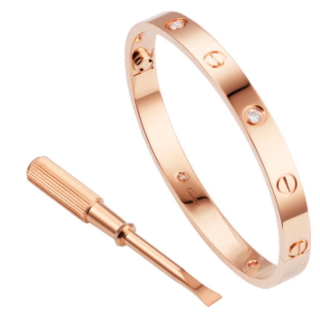 Fashion LOVE bracelet, 4 diamonds - Cartier