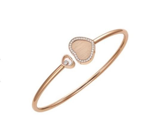 HAPPY HEARTS GOLDEN HEARTS BANGLE, ROSE GOLD ...