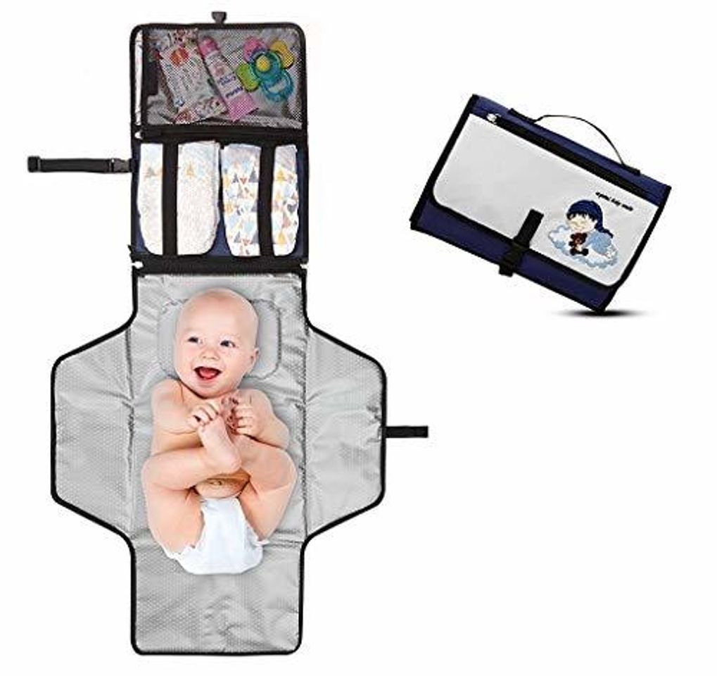Social Cambiador Portátil de Pañales para Bebé - Kit Cambiador de Viaje -