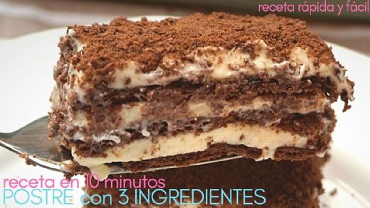 Moda Postre con 3 INGREDIENTES y en 5 minutos de trabajo.