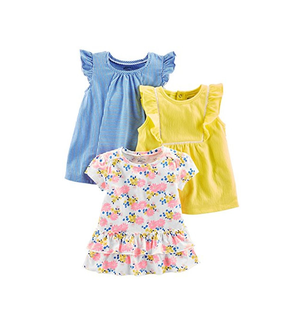 Social Simple Joys by Carter's paquete de 3 camisetas y tops de manga