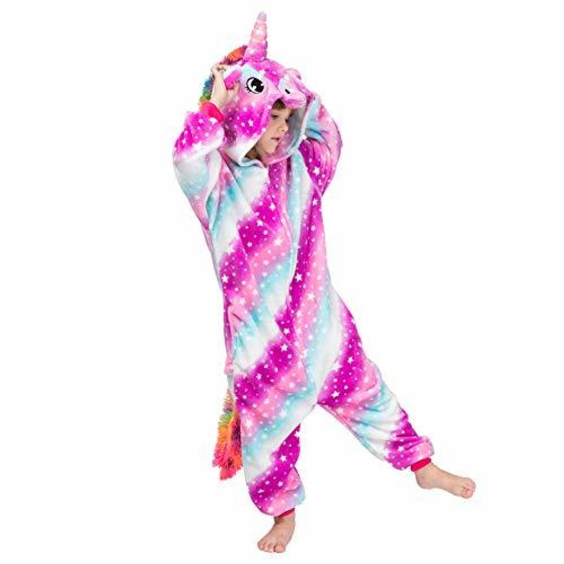 Product Alltops Niños Unicornio Mono Pijama Franela Niños Niñas Kigurumi por 2-10 años