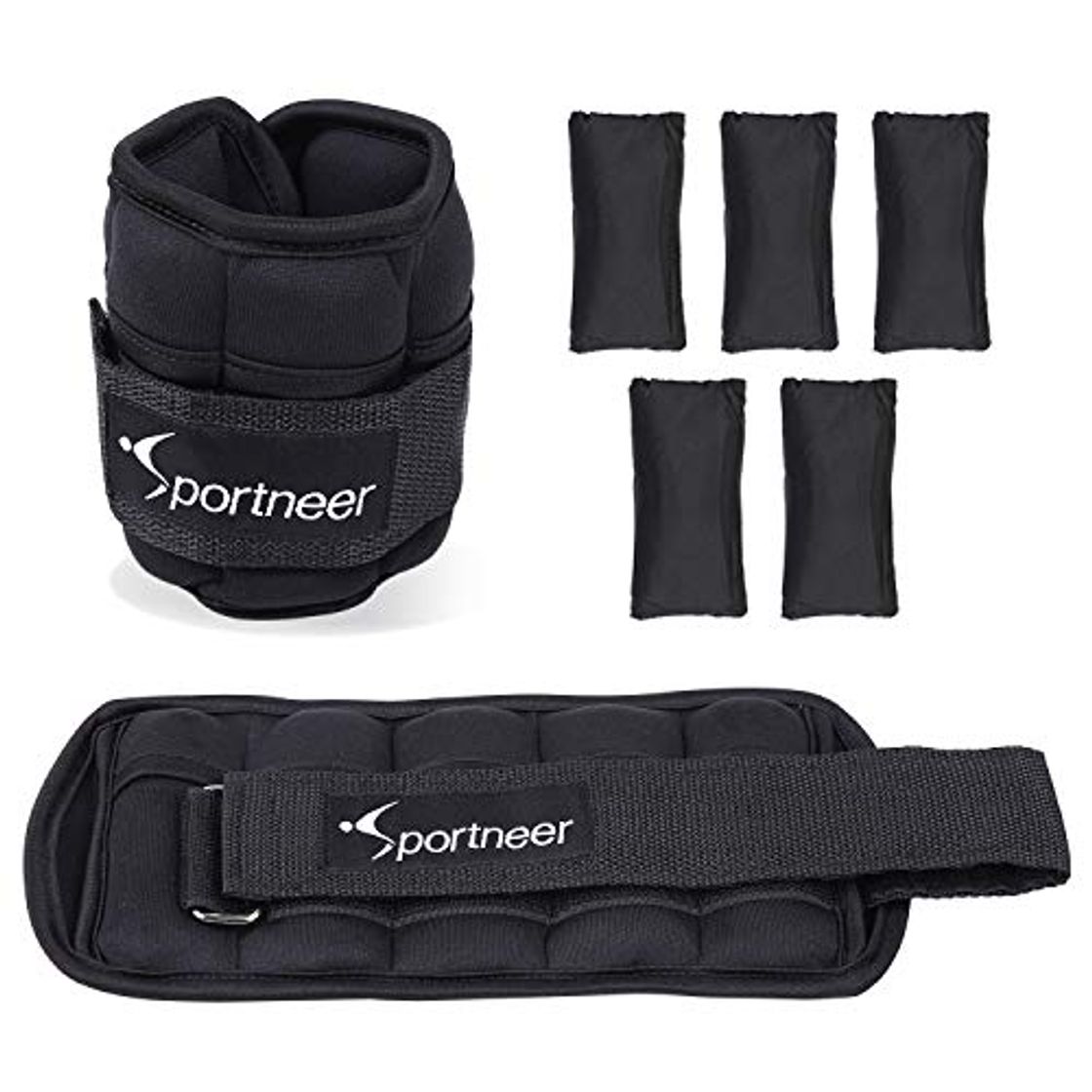 Social Sportneer Peso para Tobillo, Pesas Ajustables 0.25Kg - 1.8Kg