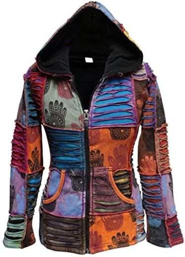 Shopoholic Fashion sopoholic De Moda Para Dama forro polar multicolor Henna MANO