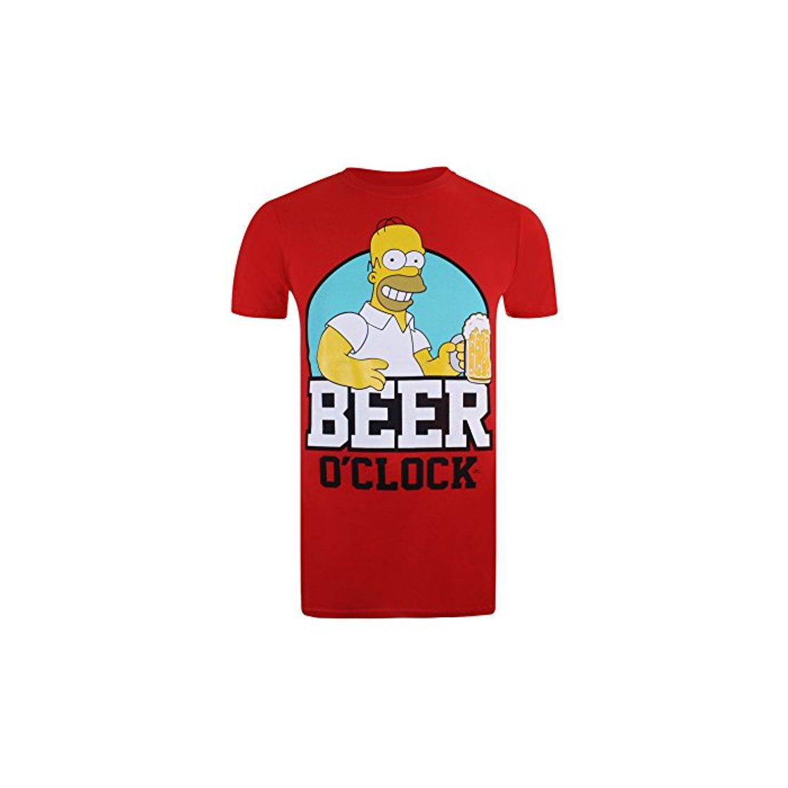 Productos Simpsons Beer O Clock Camiseta, Rojo