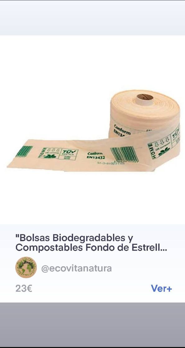 Bolsas Biodegradables y Compostables Fondo de Estrella