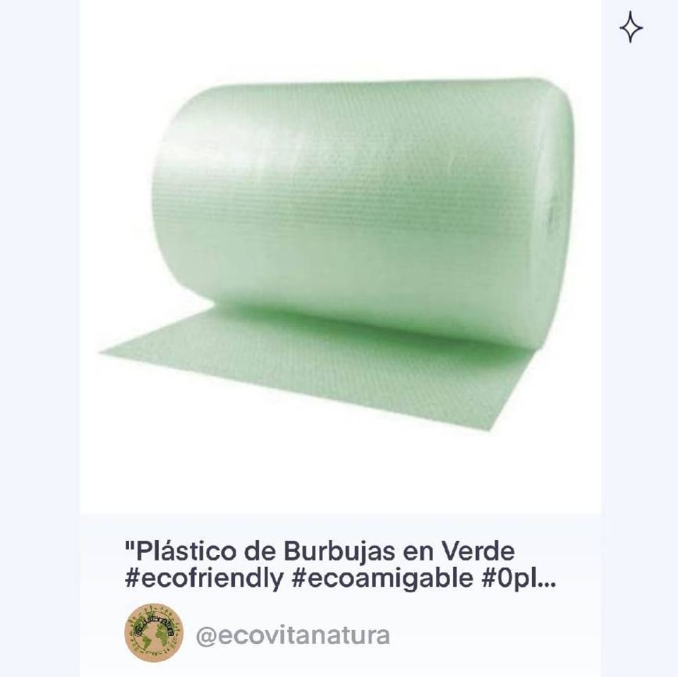 Productos Plástico Biodegradable de Burbujas en Verde 