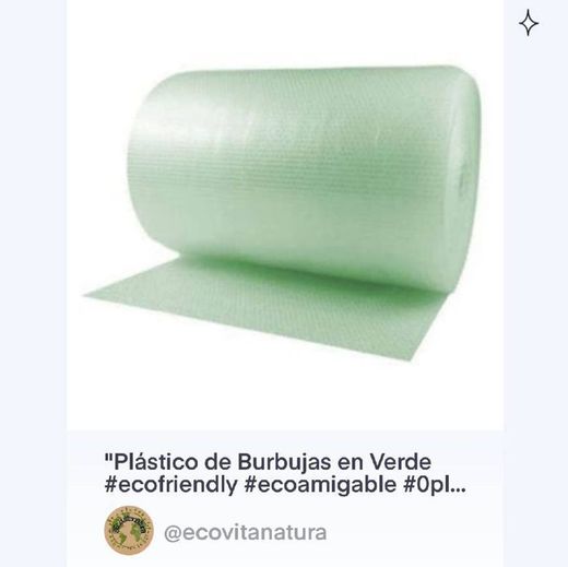 Plástico Biodegradable de Burbujas en Verde 