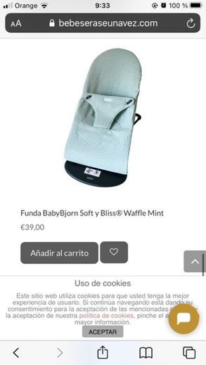 Funda BabyBjorn Soft y Bliss® Waffle Mint - Tienda online ...