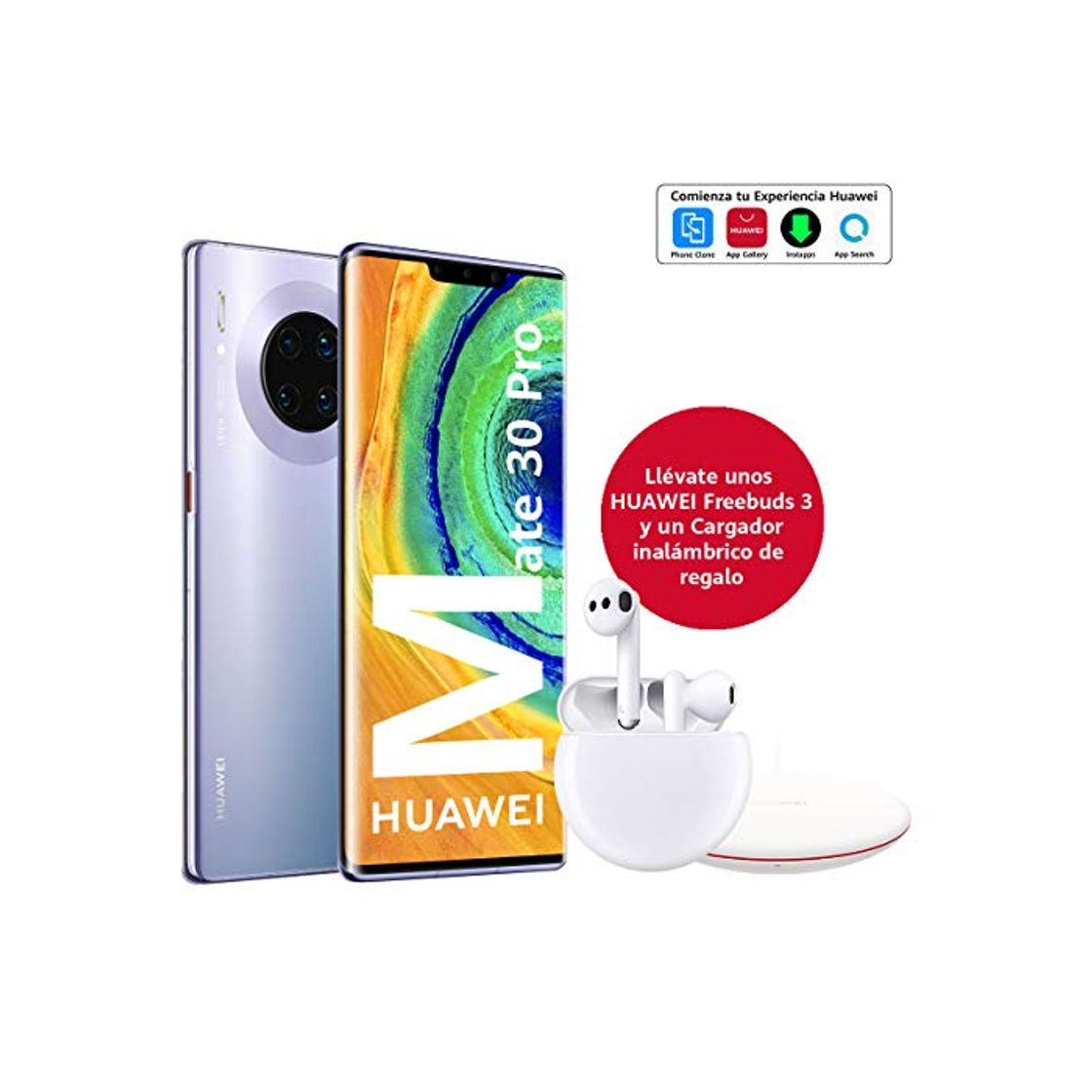 Social HUAWEI Mate30 Pro - Smartphone con Pantalla Curva de 6.53" (Kirin 990,