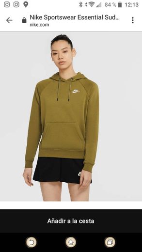 Nike Sportswear Essential Sudadera con capucha de tejido Fleece ...